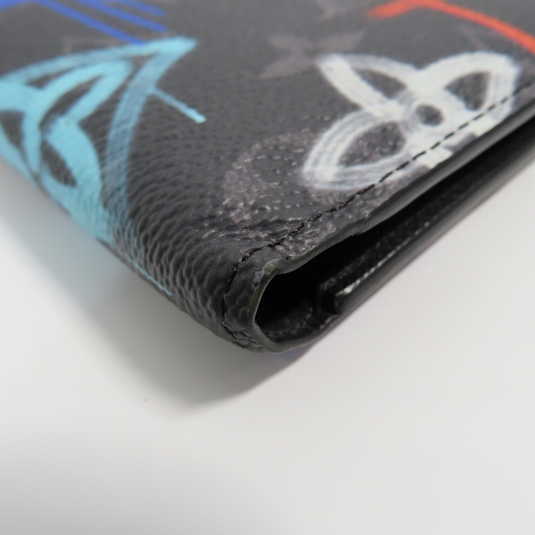 実際に弊社で買取させて頂いたLOUIS VUITTON/ルイヴィトン ポルトフォイユ ミュルティプル エクリプス 二つ折り財布 M81847の画像 7枚目