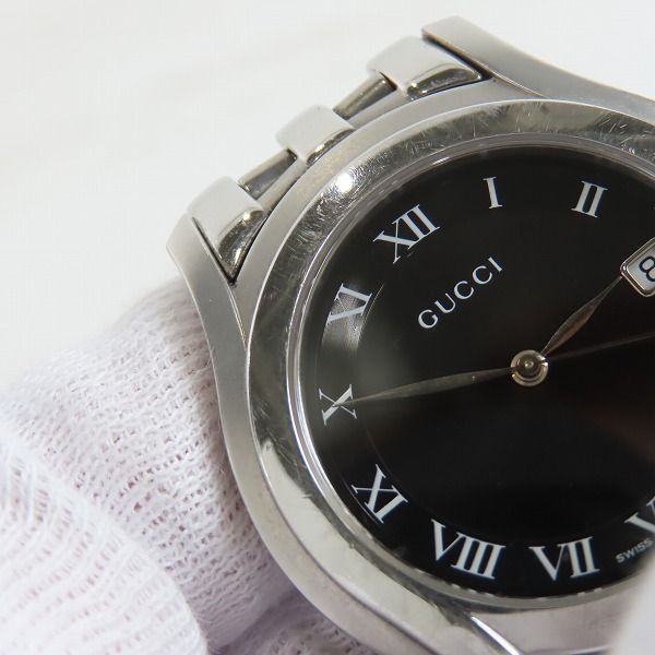 実際に弊社で買取させて頂いたGUCCI/グッチ 5500Lシリーズ クオーツ レディースウォッチ/時計の画像 5枚目