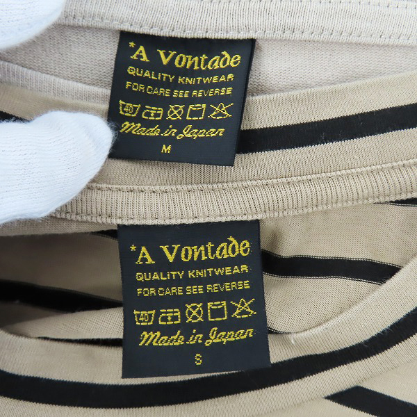 実際に弊社で買取させて頂いたA VONTADE/アボンタージ カットソー/Tシャツ 2点セットの画像 2枚目