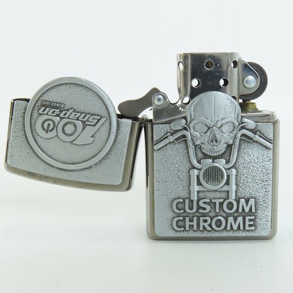 実際に弊社で買取させて頂いたZIPPO/ジッポー Snap-on/スナップオン CUSTOM CFROME 2020年製 の画像 4枚目