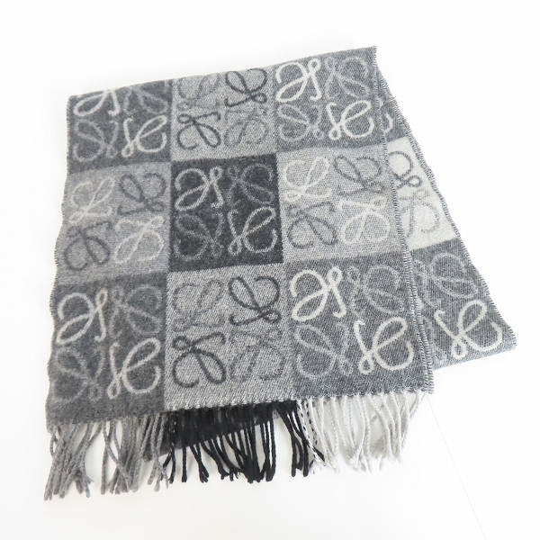 実際に弊社で買取させて頂いたLOEWE/ロエベ カシミヤ混 ウールマフラー