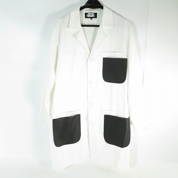 実際に弊社で買取させて頂いたBLACK COMME des GARCONS/ブラック コムデギャルソン 22SS EVA樹脂ポケット エンジニア コート 1I-C004/M