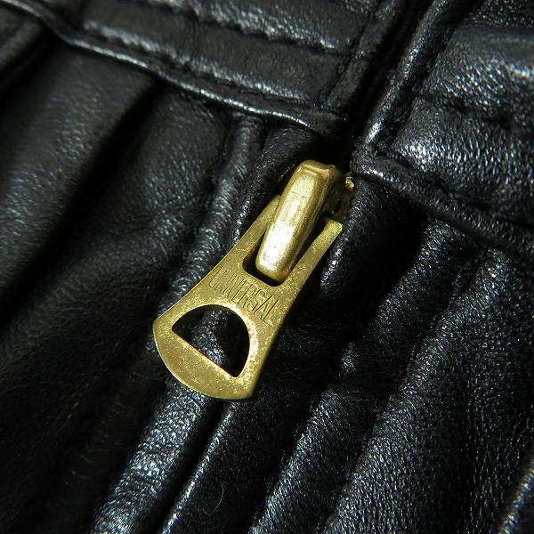 実際に弊社で買取させて頂いたBLACK BIRD by Denime/ブラックバードバイ ドゥニーム ラムレザー ブルゾン の画像 6枚目