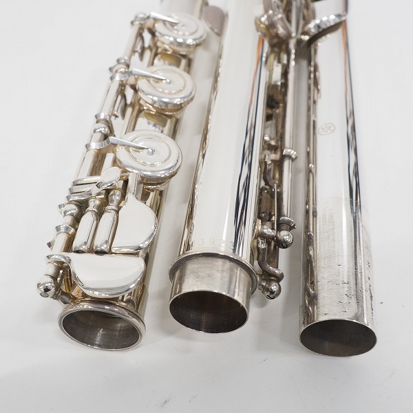 実際に弊社で買取させて頂いたYAMAHA/ヤマハ YFL-581/YFL581 フルート 管体銀製 リングキー H足部管 ハードケース・ケースカバー付の画像 7枚目