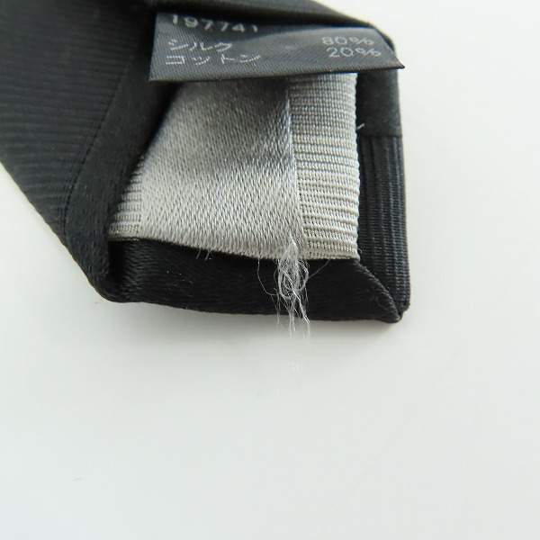 実際に弊社で買取させて頂いたPaul Smith/ポールスミス シルク混 ブラック ネクタイ の画像 6枚目