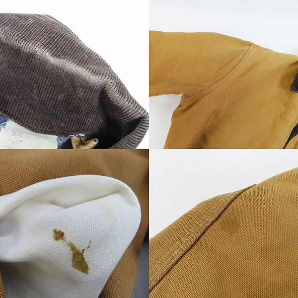 実際に弊社で買取させて頂いた【難有り】Carhartt/カーハート 80s~90s DETROIT JACKET デトロイトジャケットの画像 5枚目