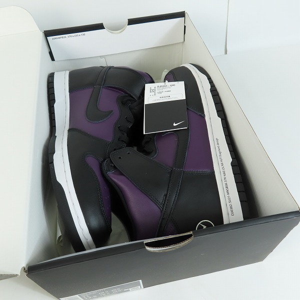 実際に弊社で買取させて頂いた【未使用】NIKE×FRAGMENT DESIGN/ナイキ×フラグメントデザイン DUNK HI/F ダンクハイ 北京 DJ0382-600/29の画像 7枚目