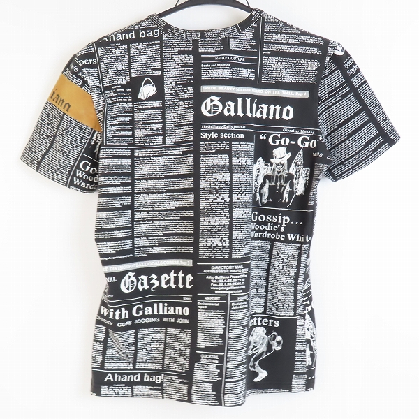 実際に弊社で買取させて頂いたJohn Galliano/ジョンガリアーノ 総柄 半袖 Tシャツ Lの画像 1枚目