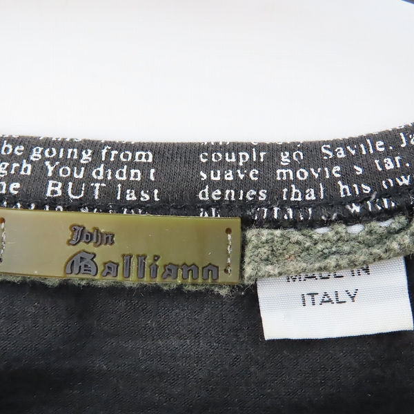 実際に弊社で買取させて頂いたJohn Galliano/ジョンガリアーノ 総柄 半袖 Tシャツ Lの画像 2枚目