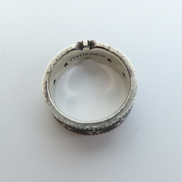実際に弊社で買取させて頂いたJustin Davis/ジャスティンデイビス BLACK STAR/ブラックスター リング SRJ811/17号 の画像 5枚目