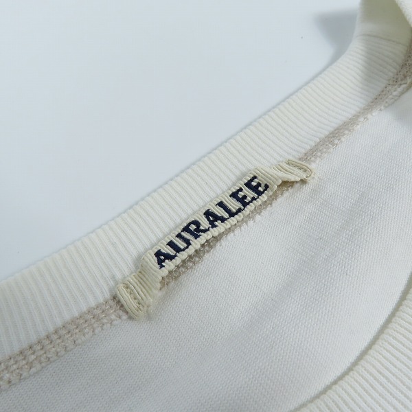 実際に弊社で買取させて頂いたAURALEE/オーラリー 22SS ハイゲージ オーガニックコットン ジャージー ビッグTシャツ A22ST01PS/4の画像 2枚目