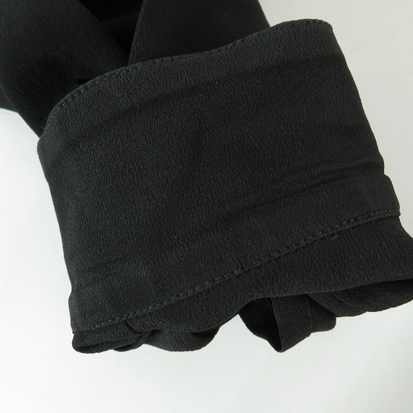 実際に弊社で買取させて頂いたRICK OWENS/リックオウエンス 21S/S シルク混 長袖 シャツ RU21S6299-CC/48の画像 7枚目