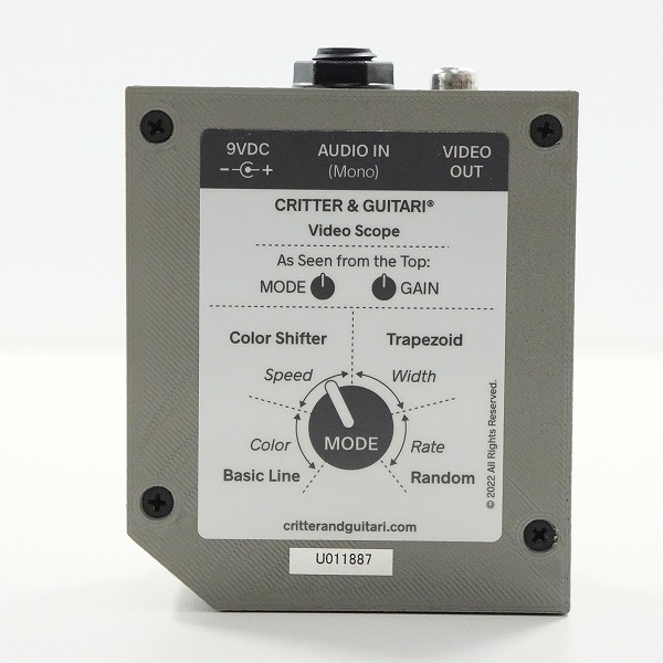 実際に弊社で買取させて頂いたCritter&Guitari/クリッターアンドギターリ Video Scope ビデオシンセサイザー の画像 2枚目