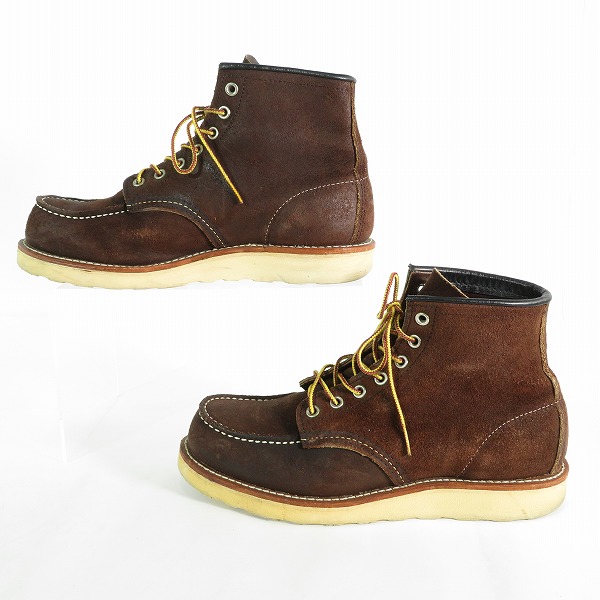 実際に弊社で買取させて頂いたREDWING/レッドウィング クラシックワーク 6インチ モックトゥ ブーツ 8878/US7の画像 3枚目
