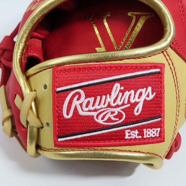 実際に弊社で買取させて頂いたRawlings/ローリングス HYPER TECH COLOR SYNC 軟式 オールラウンド用 グローブ/グラブ GR4HTCN55Wの画像 6枚目