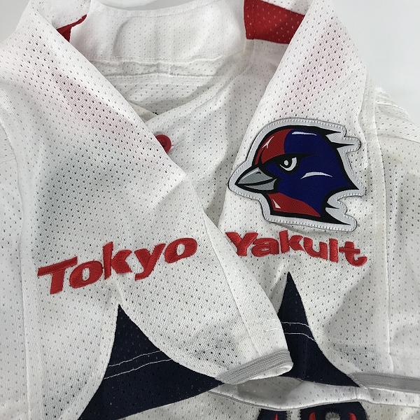 実際に弊社で買取させて頂いたZETT×BEAMS/ゼット×ビームス 東京ヤクルトスワローズ レプリカユニフォーム #19 石川雅規 YSRP2/フリー(XL)の画像 4枚目