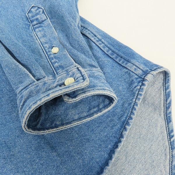 実際に弊社で買取させて頂いたDESCENDANT/ディセンダント 23AW ALLEN DENIM LS SHIRT COLOR/デニムシャツ 232WVDS-SHM01/2の画像 6枚目