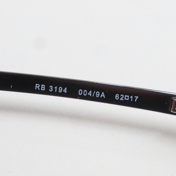 実際に弊社で買取させて頂いたRay-Ban/レイバン 偏光サングラス RB3194 004/9Aの画像 5枚目