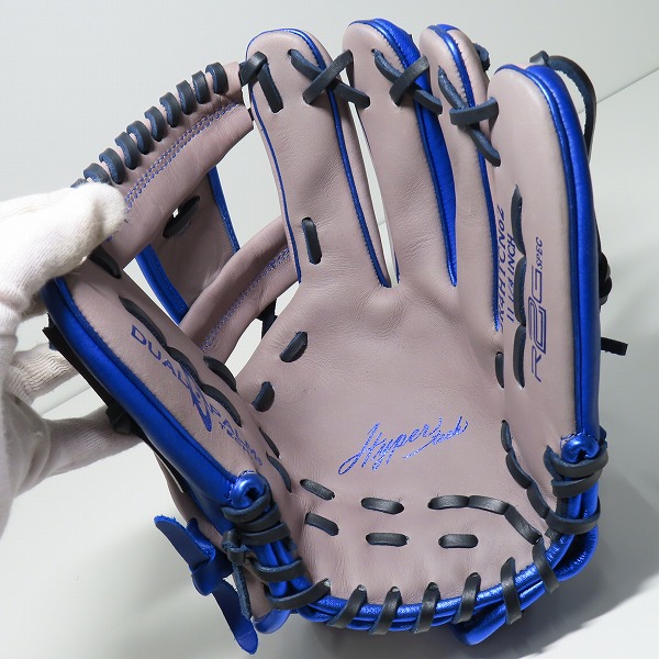 実際に弊社で買取させて頂いたRawlings/ローリングス HYPER TECH COLOR SYNC 軟式 内野手用 グローブ/グラブ GR4HTCN62の画像 3枚目
