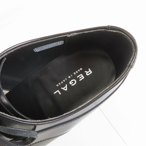 実際に弊社で買取させて頂いたREGAL/リーガル プレーントゥ ビジネスシューズ ブラック 44YR/26.0の画像 4枚目