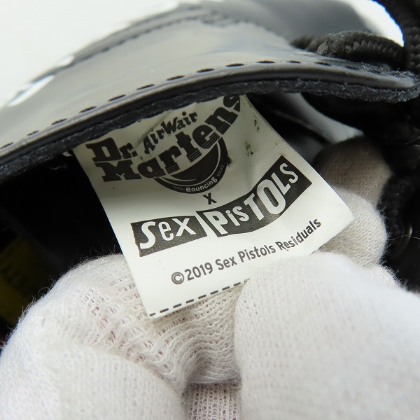 実際に弊社で買取させて頂いたDr.Martens×SEX PISTOLS STEEL/ドクターマーチン×セックスピストルズ  TOE 3EYE SHOE/ 3ホール シューズ 1925 SXP/UK9の画像 5枚目