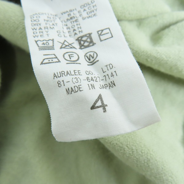 実際に弊社で買取させて頂いたAURALEE/オーラリー コットン Tシャツ A9ST02NU/4の画像 3枚目