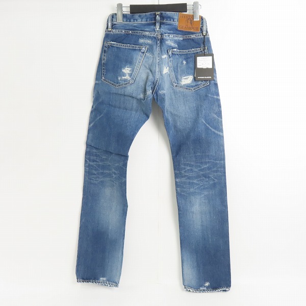 実際に弊社で買取させて頂いた【未使用】HYSTERIC GLAMOUR/ヒステリックグラマー VSR加工 スタッズ付きデニムパンツ 0222AP05 28の画像 1枚目