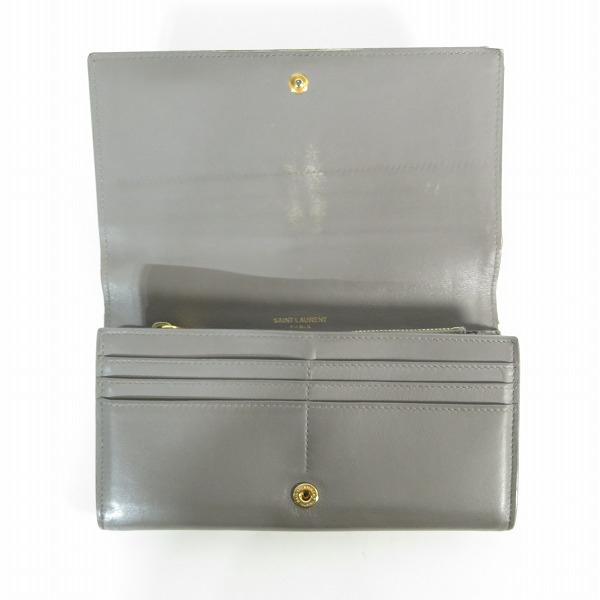 実際に弊社で買取させて頂いたSAINT LAURENT PARIS/サンローランパリ 二つ折り 長財布の画像 4枚目