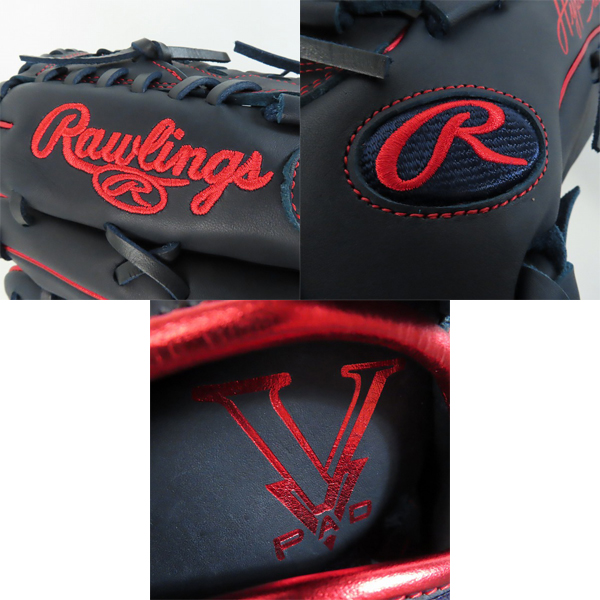実際に弊社で買取させて頂いたRawlings/ローリングス HYPER TECH/ハイパーテック 軟式 投手用/ピッチャー用 グローブ/グラブ GR4HTCA15Wの画像 9枚目