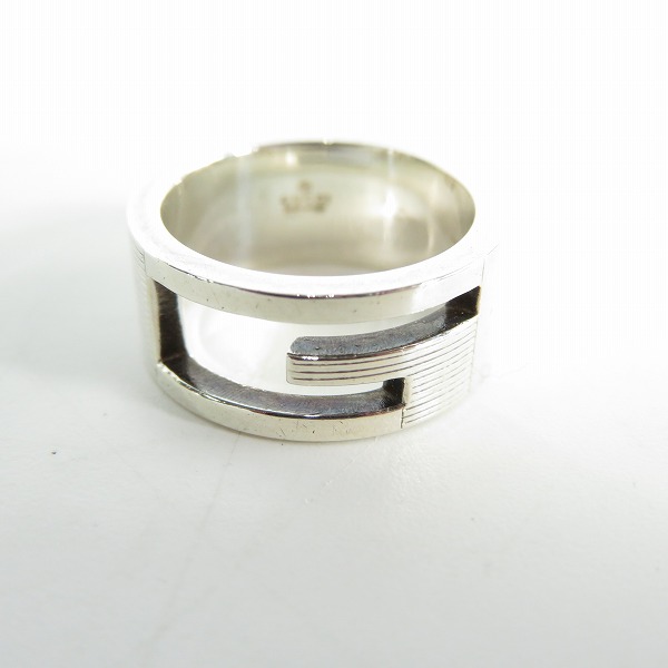 実際に弊社で買取させて頂いたGUCCI/グッチ ブランテッドG Gロゴ リング シルバー 925 8号の画像 1枚目