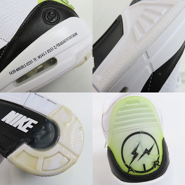 実際に弊社で買取させて頂いたFRAGMENT DESIGN×NIKE/フラグメントデザイン×ナイキ AIR JORDAN 3 エアジョーダン3 DA3595-100/27の画像 6枚目