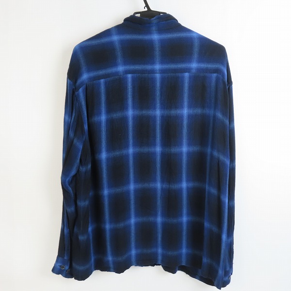 実際に弊社で買取させて頂いたRADIALL/ラディアル 23SS EASY OPEN COLLARED SHIRT L/S/ネルシャツ rad-23ss-sh003/XLの画像 1枚目