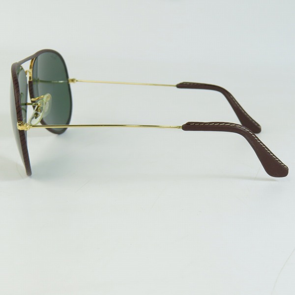 実際に弊社で買取させて頂いたRay-Ban/レイバン B&L/ボシュロム製 レザー巻き サングラス アイウェアの画像 2枚目