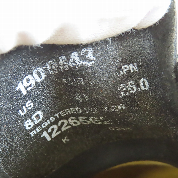 実際に弊社で買取させて頂いたCHIPPEWA/チペワ プレーントゥ ローカット レザー シューズ ブラック 1901M43/26の画像 5枚目