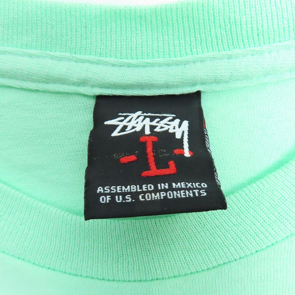 実際に弊社で買取させて頂いたSTUSSY/ステューシー フォトプリント Tシャツ ライトグリーン/Lの画像 2枚目