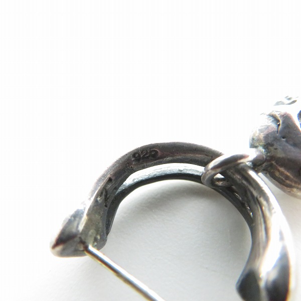 実際に弊社で買取させて頂いたNECROMANCE/ネクロマンス ボーンフープ スクリーミングスカル ピアスの画像 6枚目