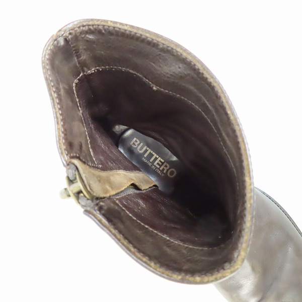 実際に弊社で買取させて頂いたBUTTERO/ブッテロ サイドジップブーツ B825/43の画像 4枚目