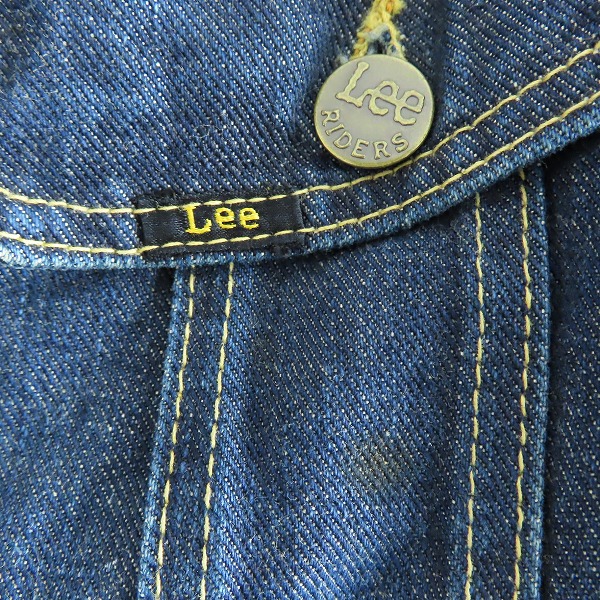 実際に弊社で買取させて頂いたTHE REAL McCOY’s×Lee/ザリアルマッコイズ×リー ストームライダー デニムジャケット 1101-LJ/34の画像 3枚目
