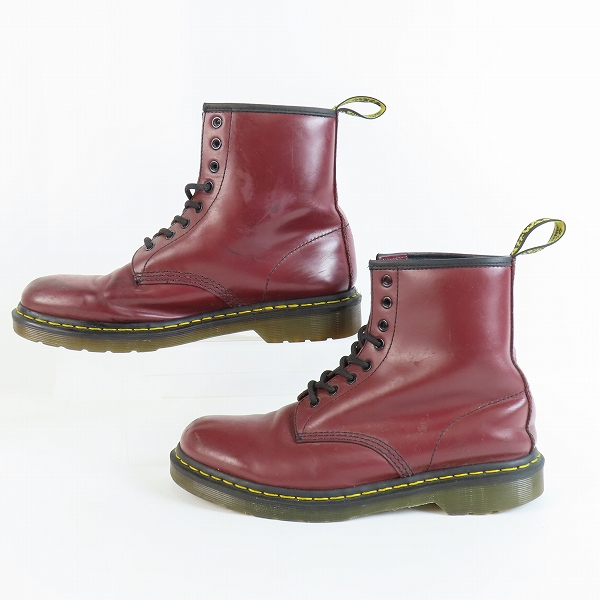 実際に弊社で買取させて頂いたDr.Martens/ドクターマーチン 1460 SMOOTH 8ホール ブーツ チェリーレッド /UK9の画像 3枚目