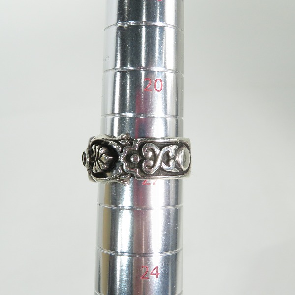 実際に弊社で買取させて頂いた【ギャラ付】LEATHERS AND TREASURES/レザーズ＆トレジャーズ スクロール ケルティックヴァイン  スモールストーンリング/22号の画像 8枚目