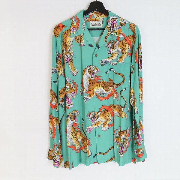 実際に弊社で買取させて頂いたWACKO MARIA×TIM LEHI/ワコマリア×ティムリーハイ タイガー アロハシャツ XL