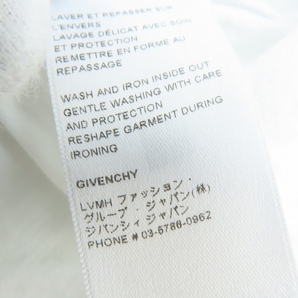 実際に弊社で買取させて頂いたGIVENCHY/ジバンシィ リバースロゴ  スリム  Tシャツ BM71653Y6B/XS の画像 5枚目