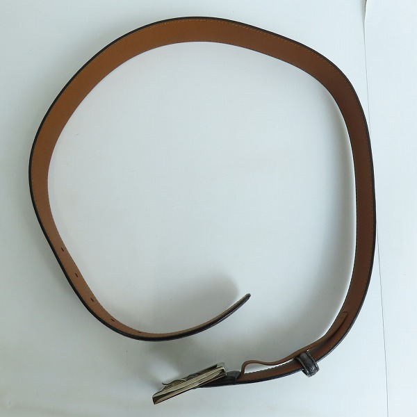 実際に弊社で買取させて頂いたberluti/ベルルッティ カリグラフィー レザーベルト 85 34の画像 7枚目