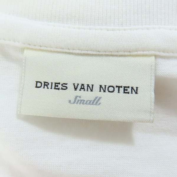 実際に弊社で買取させて頂いたDRIES VAN NOTEN/ドリスヴァンノッテン VネックプリントTシャツ/Sの画像 2枚目