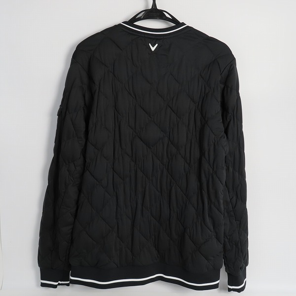 実際に弊社で買取させて頂いた【未使用】Callaway/キャロウェイ 中綿 クルーネックブルゾン/ブラック/241-0215508/Lの画像 1枚目