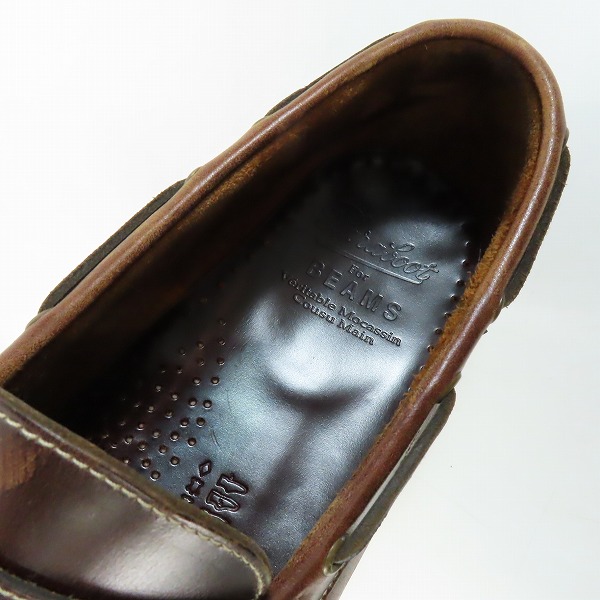 実際に弊社で買取させて頂いたParaboot×BEAMS/パラブーツ×ビームス CORSICA MARINE ローファー 780531/8の画像 4枚目