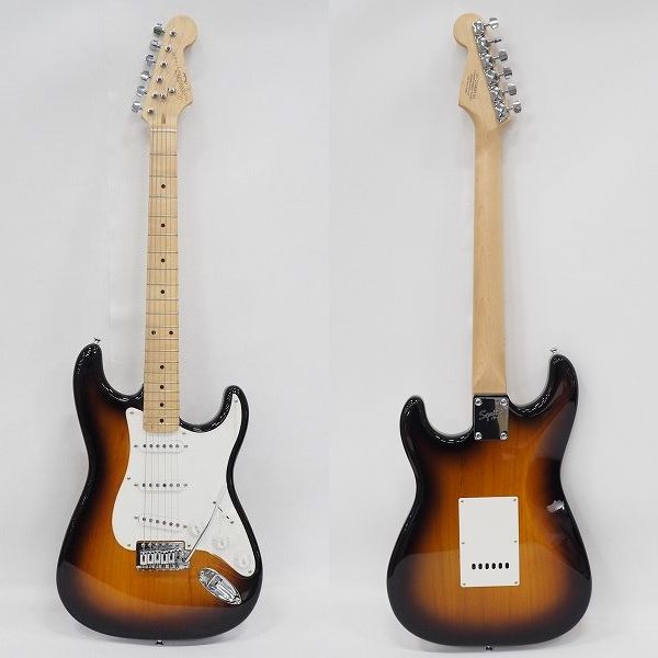 実際に弊社で買取させて頂いた★Squier by Fender/スクワイヤー Strat/ストラトキャスター エレキギター ソフトケース付の画像 2枚目