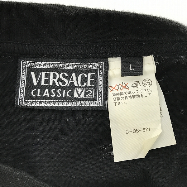 実際に弊社で買取させて頂いたVERSACE CLASSIC V2/ヴェルサーチクラシック ロゴ半袖Tシャツ/Lの画像 1枚目