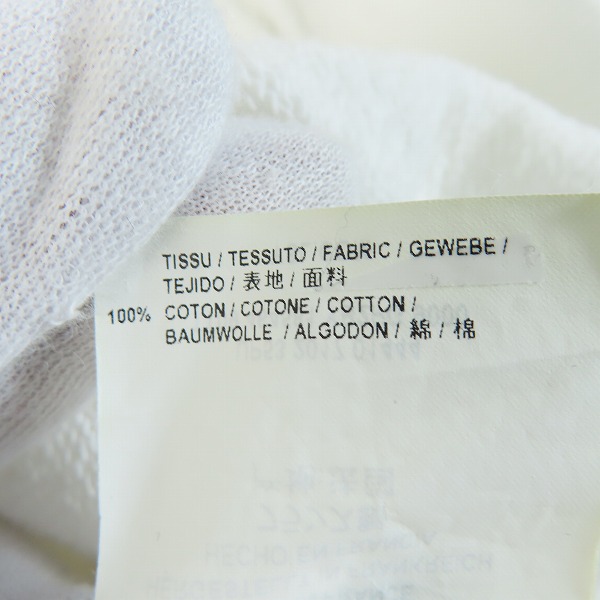 実際に弊社で買取させて頂いた【JPタグ】SAINT LAURENT PARIS/サンローランパリ パーカー フーディ ロゴ ホワイト 464581 YB2PG/Mの画像 4枚目