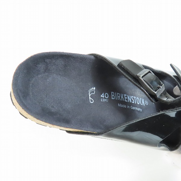実際に弊社で買取させて頂いたBIRKENSTOCK/ビルケンシュトック サンダル エナメル/40の画像 4枚目